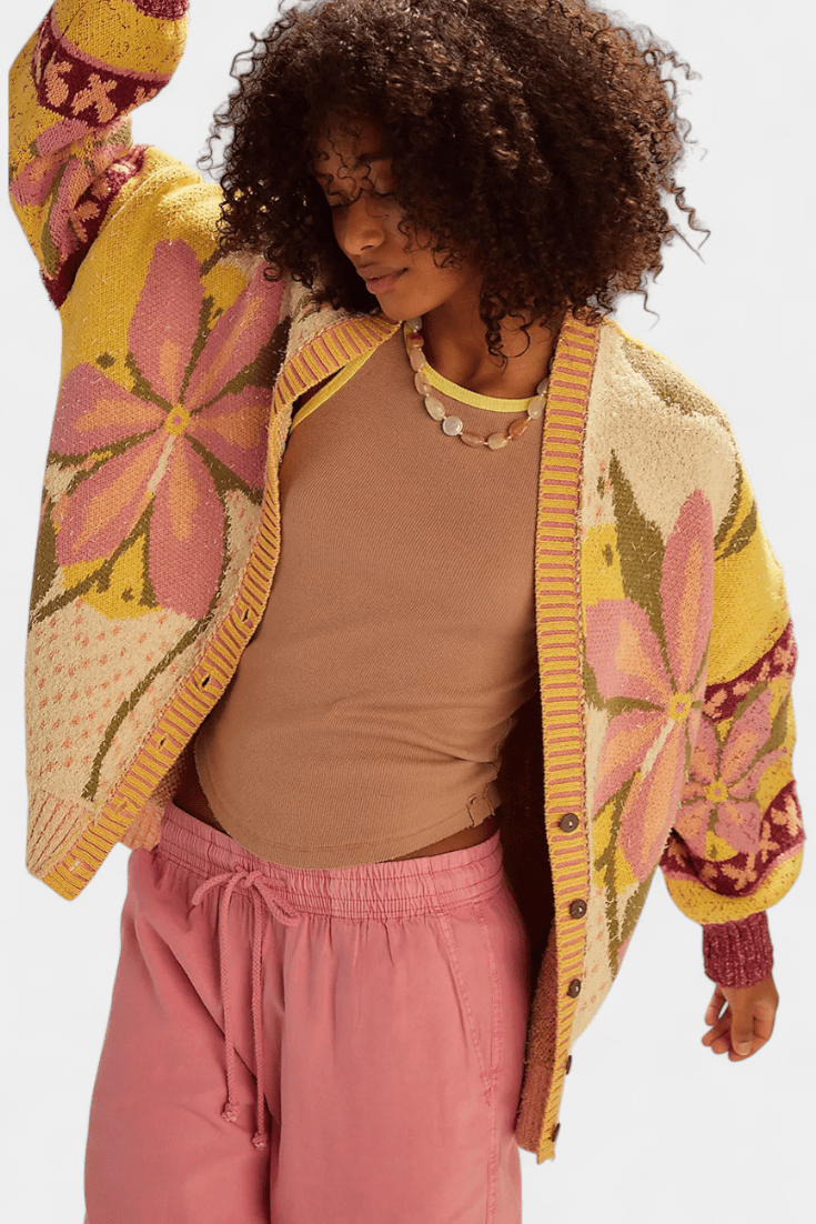 Stine blomstret cardigan